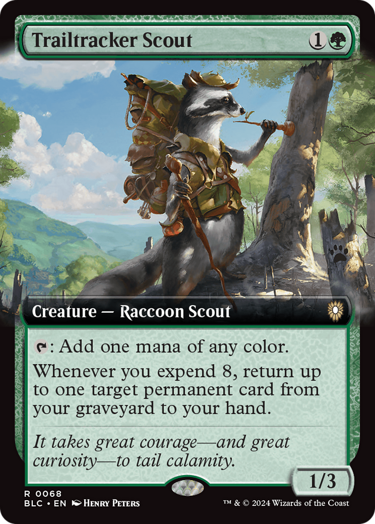 Trailtracker Scout (Extended Art) [Bloomburrow Commander] - Magic: The Gathering - Card Brawlers | Quebec | Canada |