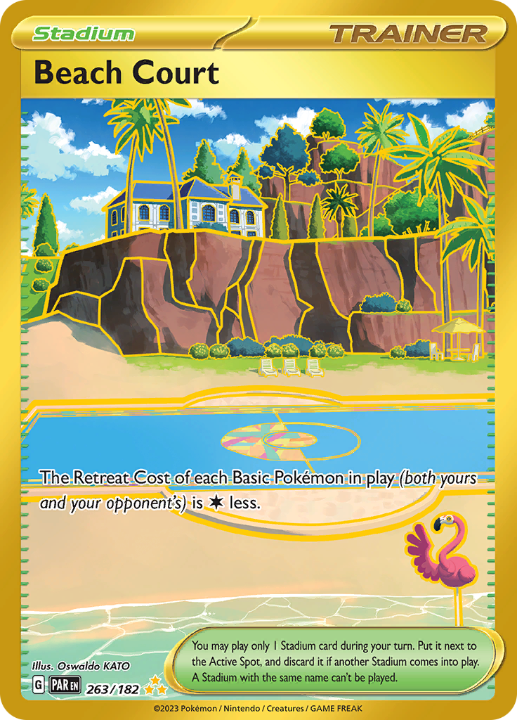 Beach Court (263/182) [Scarlet & Violet: Paradox Rift] - Pokémon - Card Brawlers | Quebec | Canada |