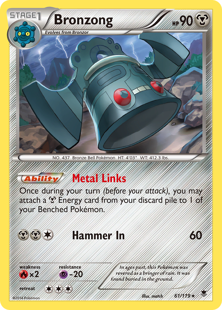 Bronzong (61/119) [XY: Phantom Forces] - Pokémon - Card Brawlers | Quebec | Canada |