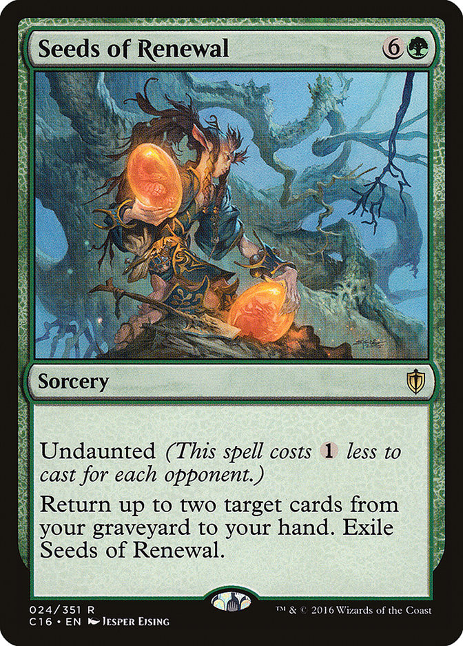 Seeds of Renewal [Commander 2016] - Magic: The Gathering - Card Brawlers | Quebec | Canada |