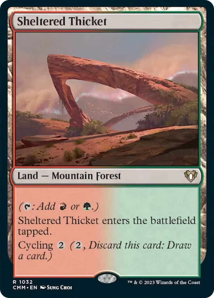 Sheltered Thicket [Commander Masters] - Magic: The Gathering - Card Brawlers | Quebec | Canada |