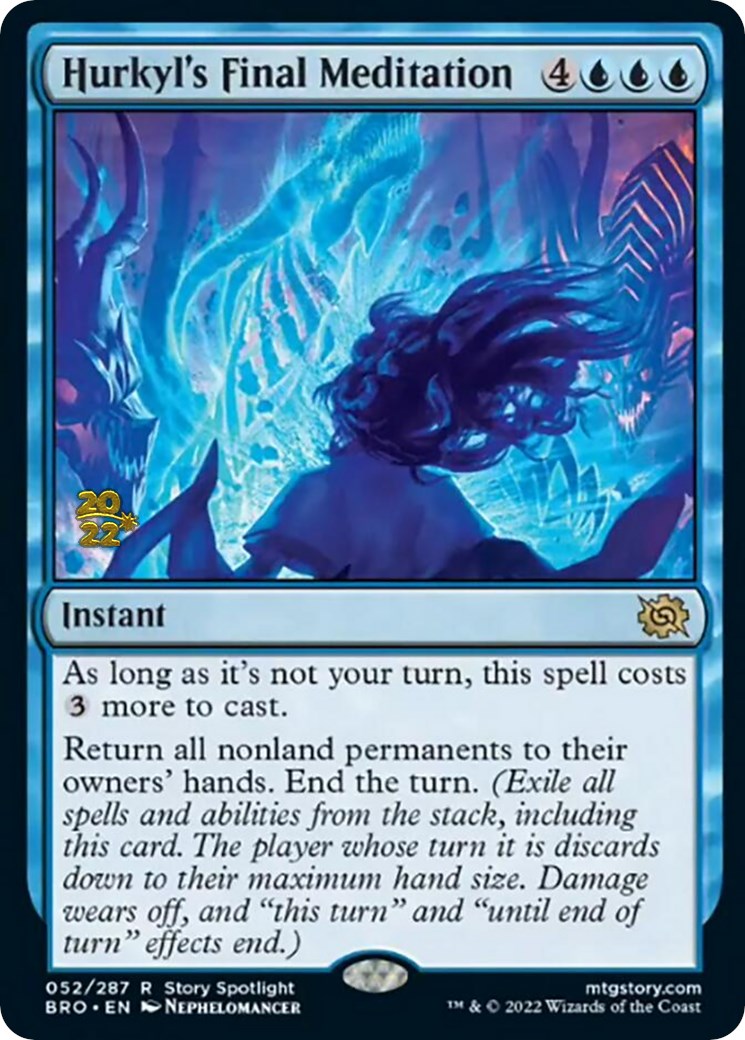 Hurkyl's Final Meditation [The Brothers' War Prerelease Promos] - Magic: The Gathering - Card Brawlers | Quebec | Canada |