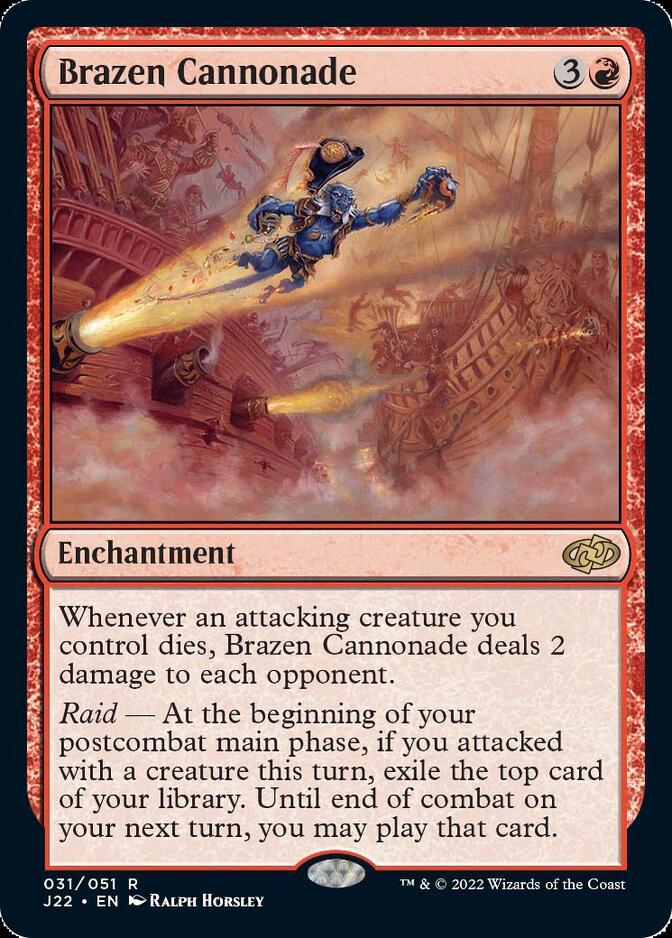 Brazen Cannonade [Jumpstart 2022] - Magic: The Gathering - Card Brawlers | Quebec | Canada |