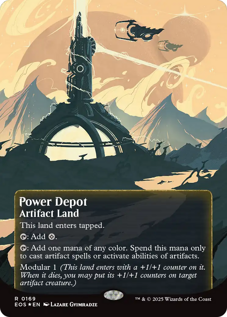 Power Depot (0169) (Borderless) (Galaxy Foil) [Edge of Eternities: Stellar Sights] - Magic: The Gathering - Card Brawlers | Quebec | Canada |