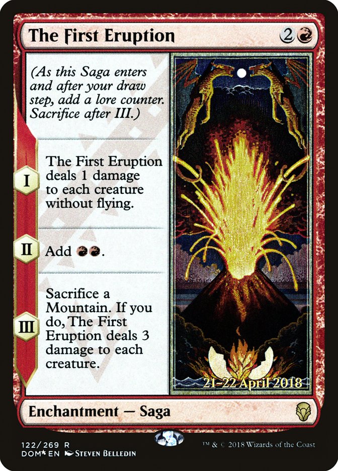 The First Eruption [Dominaria Prerelease Promos] - Magic: The Gathering - Card Brawlers | Quebec | Canada |