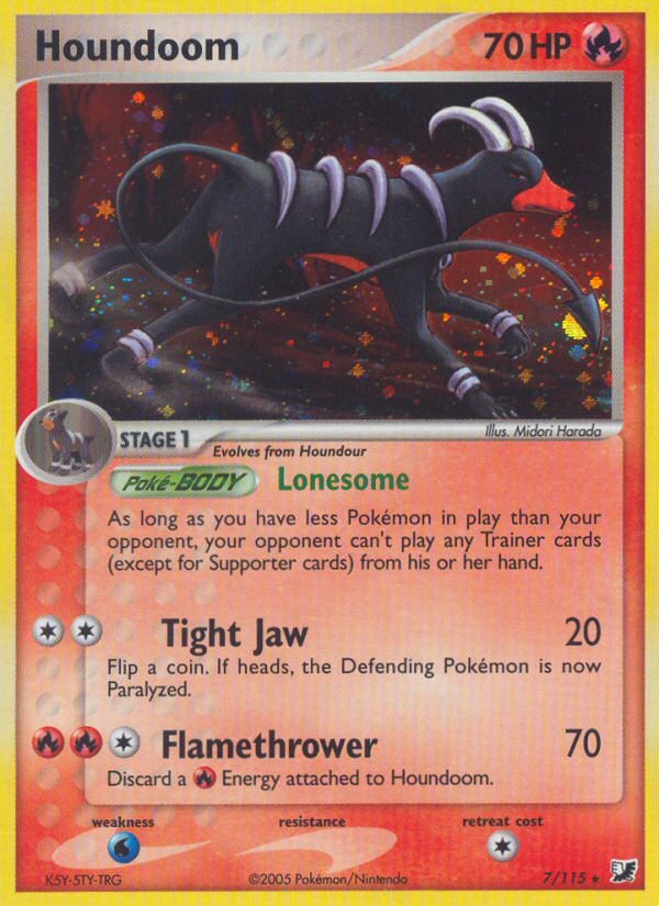 Houndoom (7/115) [EX: Unseen Forces] - Pokémon - Card Brawlers | Quebec | Canada |