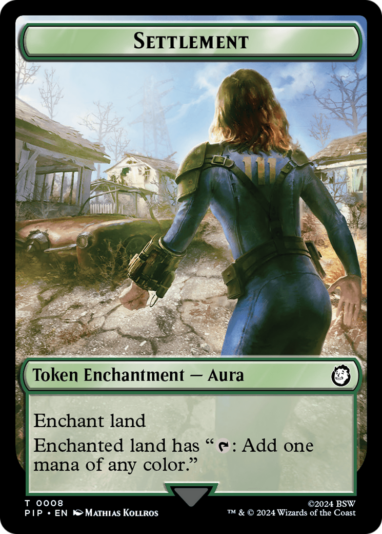 Settlement // Food (013) Double-Sided Token [Fallout Tokens] - Magic: The Gathering - Card Brawlers | Quebec | Canada |