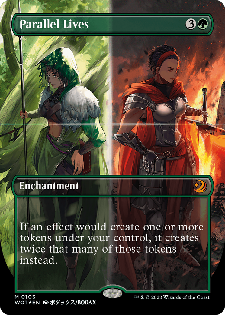 Parallel Lives (Anime Borderless) (Confetti Foil) [Wilds of Eldraine: Enchanting Tales] - Magic: The Gathering - Card Brawlers | Quebec | Canada |
