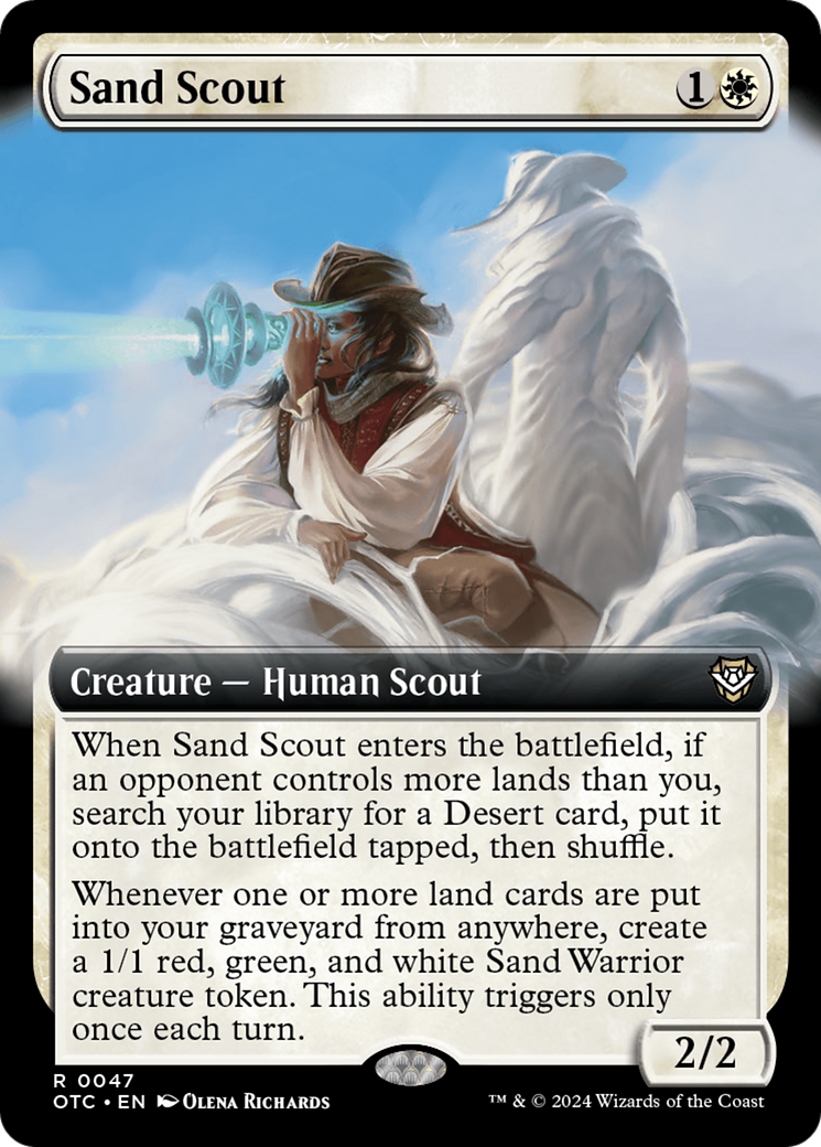 Sand Scout (Extended Art) [Outlaws of Thunder Junction Commander] - Magic: The Gathering - Card Brawlers | Quebec | Canada |
