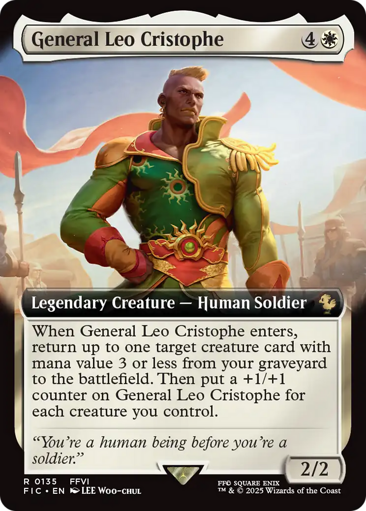 General Leo Cristophe (Extended Art) [FINAL FANTASY Commander] - Magic: The Gathering - Card Brawlers | Quebec | Canada |