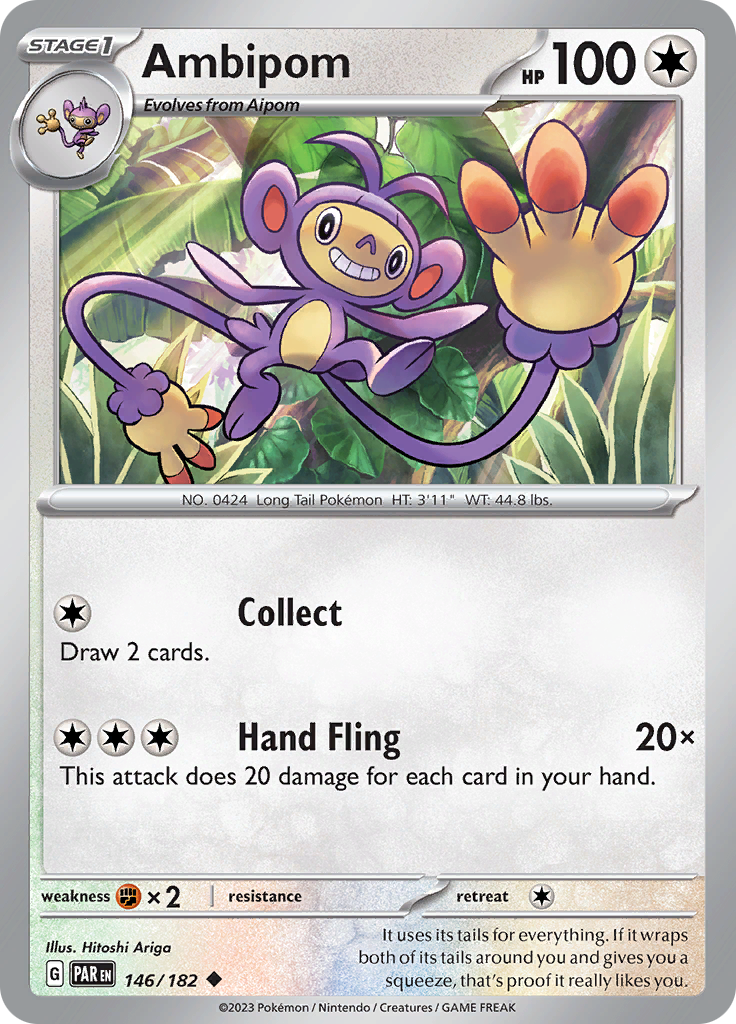 Ambipom (146/182) [Scarlet & Violet: Paradox Rift] - Pokémon - Card Brawlers | Quebec | Canada |
