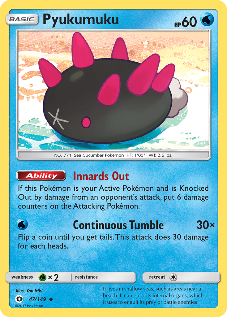 Pyukumuku (47/149) [Sun & Moon: Base Set] - Pokémon - Card Brawlers | Quebec | Canada |
