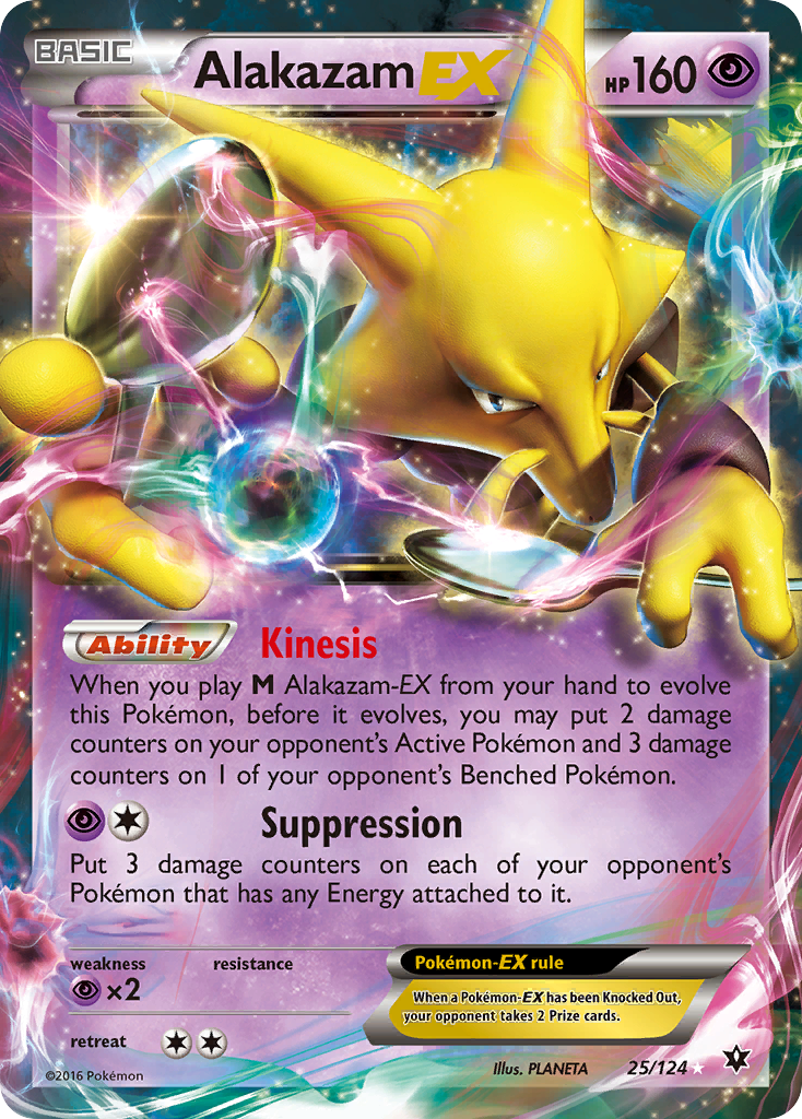 Alakazam EX (25/124) [XY: Fates Collide] - Pokémon - Card Brawlers | Quebec | Canada |