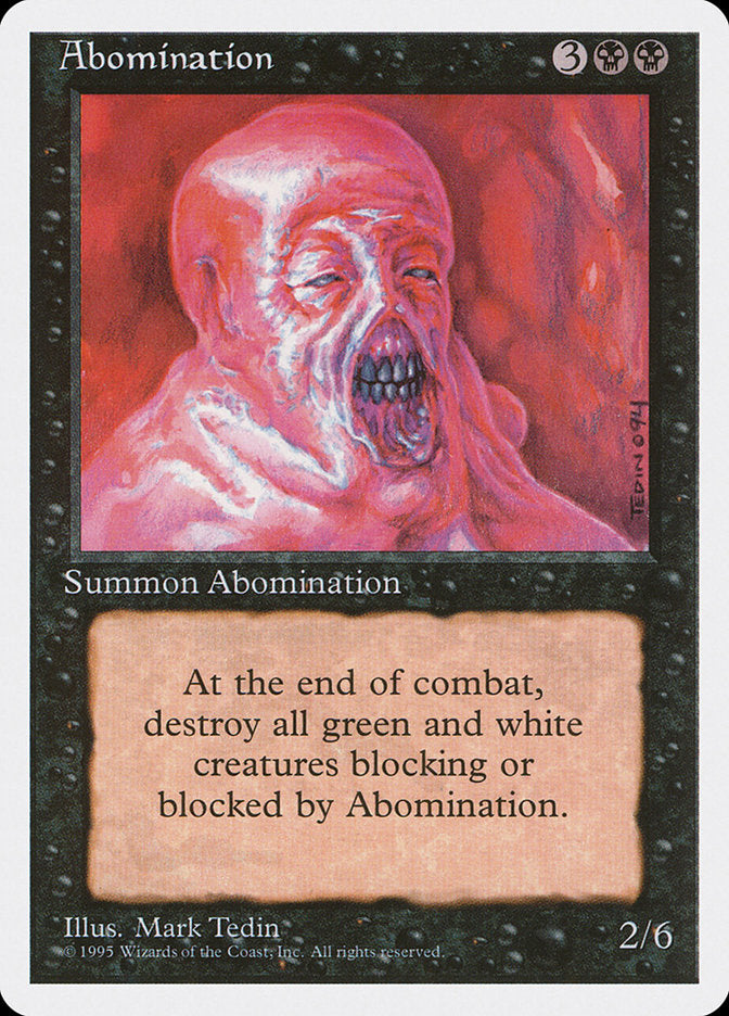 Abomination [Fourth Edition] - Magic: The Gathering - Card Brawlers | Quebec | Canada |
