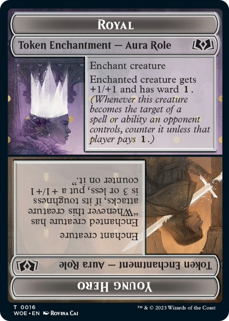 Royal Role // Young Hero Role Token [Wilds of Eldraine Tokens] - Magic: The Gathering - Card Brawlers | Quebec | Canada |