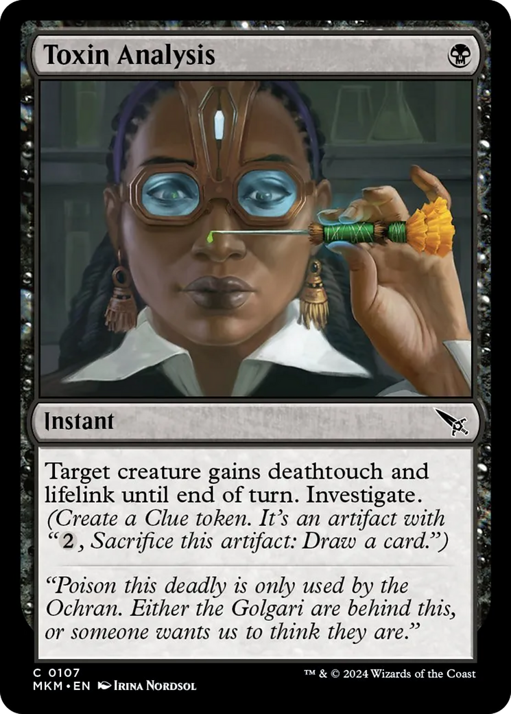 Toxin Analysis [Murders at Karlov Manor] - Magic: The Gathering - Card Brawlers | Quebec | Canada |