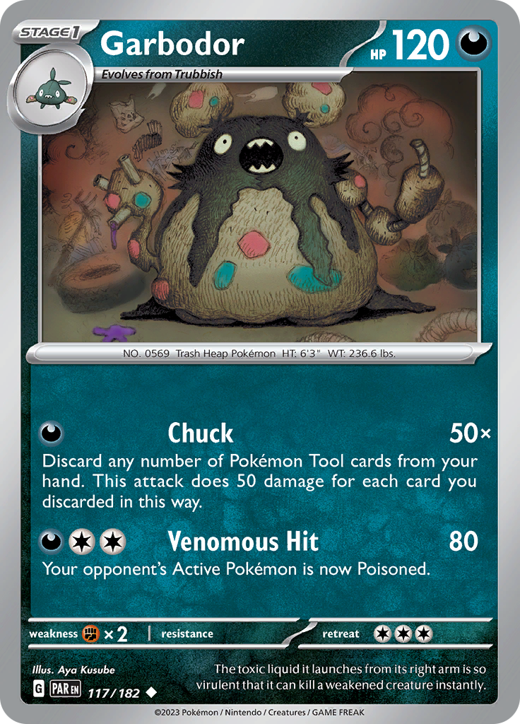 Garbodor (117/182) [Scarlet & Violet: Paradox Rift] - Pokémon - Card Brawlers | Quebec | Canada |