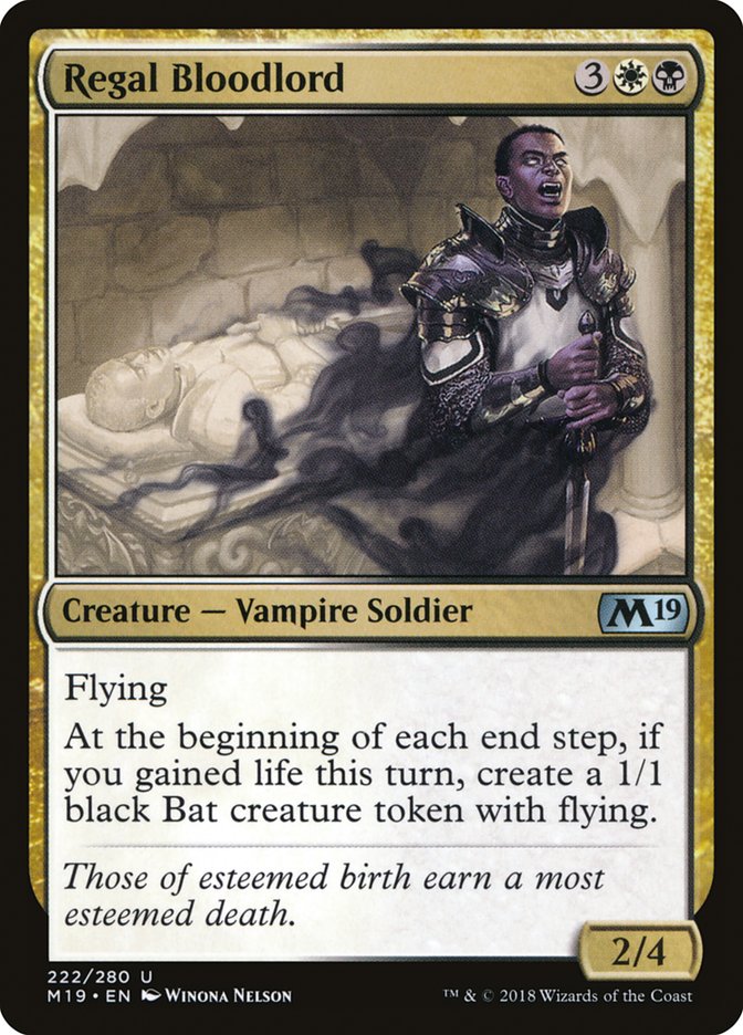 Regal Bloodlord [Core Set 2019] - Magic: The Gathering - Card Brawlers | Quebec | Canada |