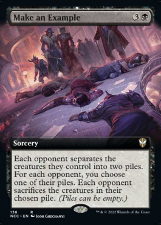 Make an Example (Extended Art) [Streets of New Capenna Commander] - Magic: The Gathering - Card Brawlers | Quebec | Canada |