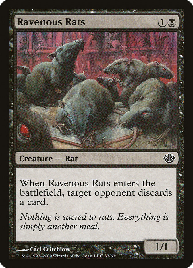 Ravenous Rats [Duel Decks: Garruk vs. Liliana] - Magic: The Gathering - Card Brawlers | Quebec | Canada |