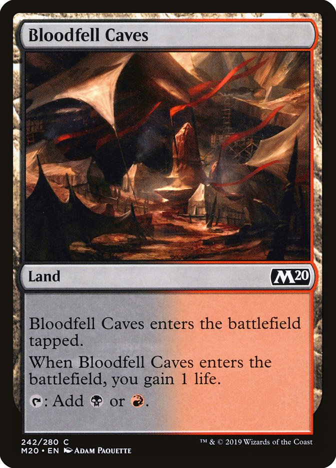 Bloodfell Caves [Core Set 2020] - Magic: The Gathering - Card Brawlers | Quebec | Canada |