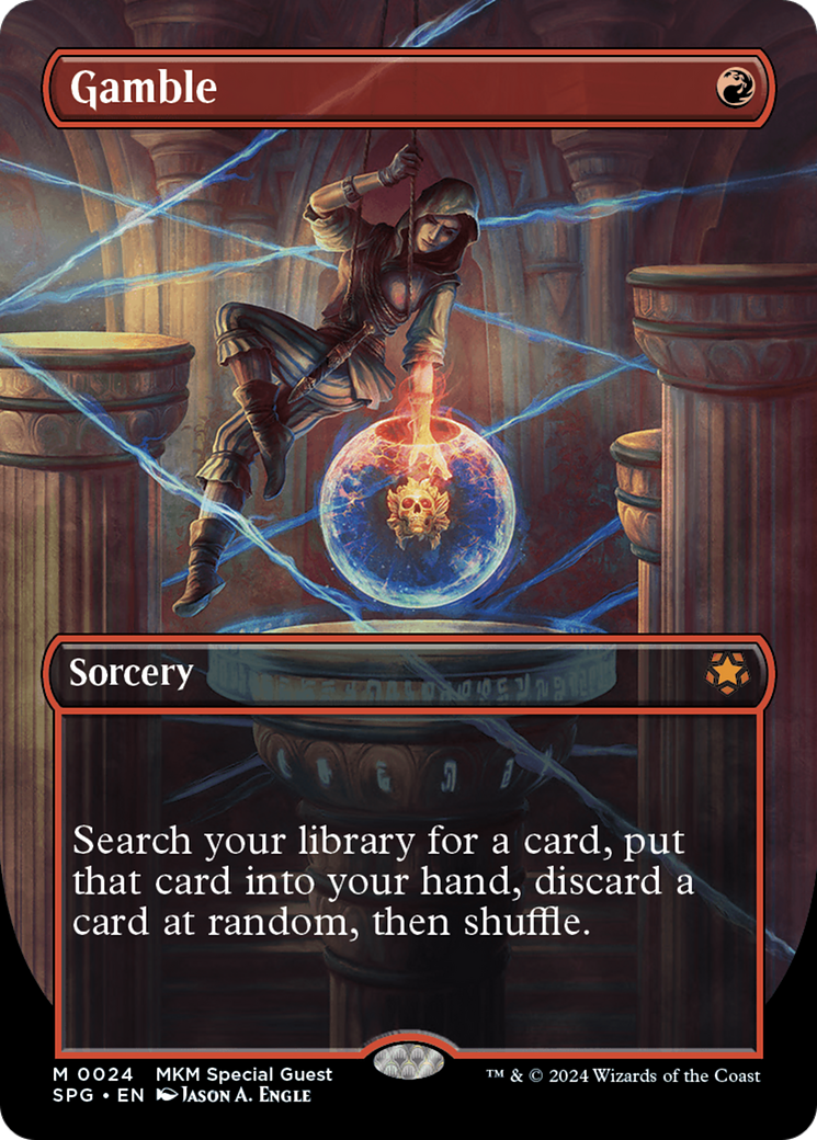 Gamble (Borderless) [Murders at Karlov Manor Special Guests] - Magic: The Gathering - Card Brawlers | Quebec | Canada |