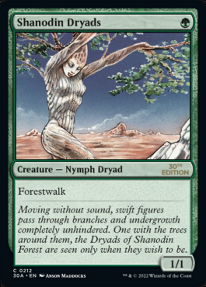 Shanodin Dryads [30th Anniversary Edition] - Magic: The Gathering - Card Brawlers | Quebec | Canada |