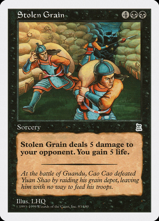 Stolen Grain [Portal Three Kingdoms] - Magic: The Gathering - Card Brawlers | Quebec | Canada |