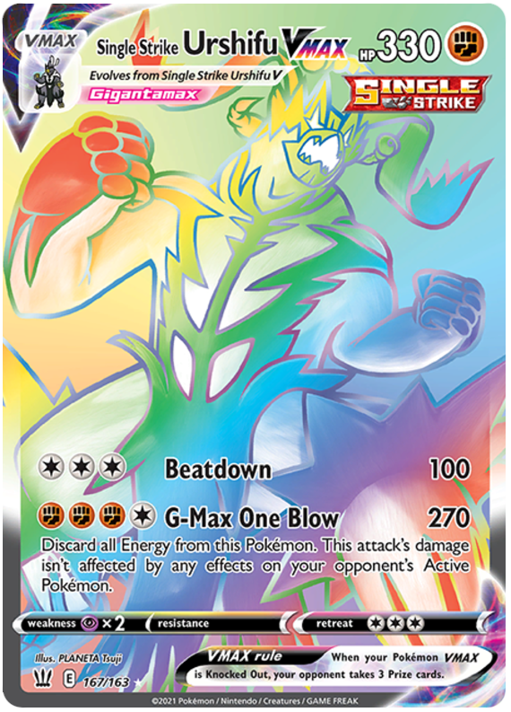 Single Strike Urshifu VMAX (167/163) [Sword & Shield: Battle Styles] - Pokémon - Card Brawlers | Quebec | Canada |