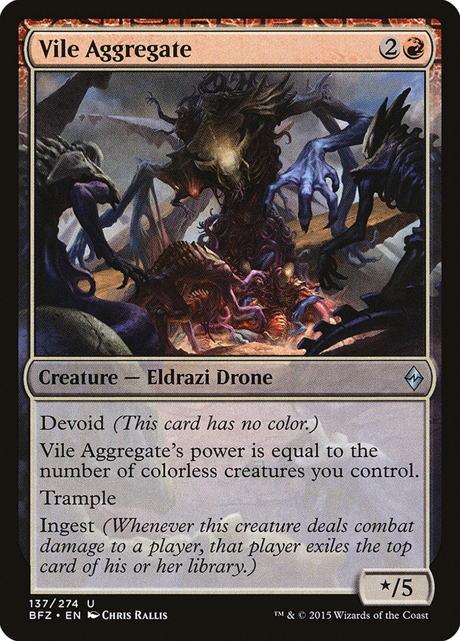 Vile Aggregate [Battle for Zendikar] - Magic: The Gathering - Card Brawlers | Quebec | Canada |