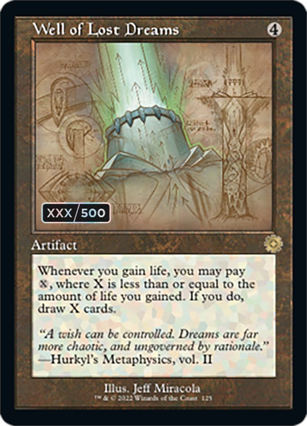 Well of Lost Dreams (Retro Schematic) (Serialized) [The Brothers' War Retro Artifacts] - Magic: The Gathering - Card Brawlers | Quebec | Canada |