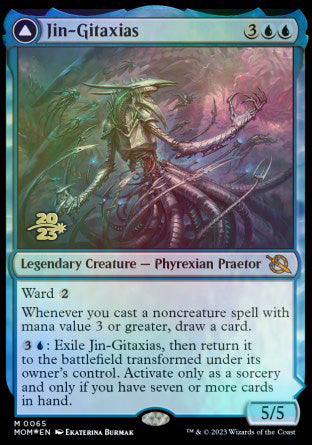 Jin-Gitaxias // The Great Synthesis [March of the Machine Prerelease Promos] - Magic: The Gathering - Card Brawlers | Quebec | Canada |