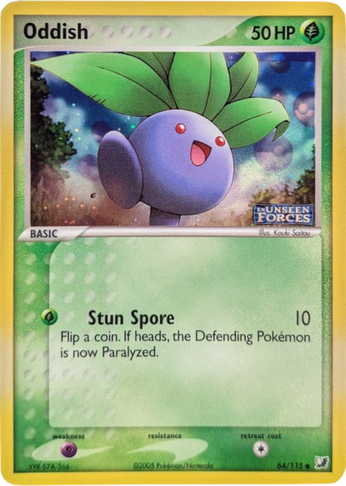 Oddish (64/115) (Stamped) [EX: Unseen Forces] - Pokémon - Card Brawlers | Quebec | Canada |