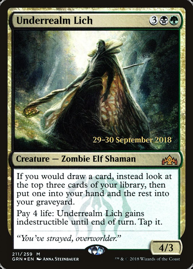 Underrealm Lich [Guilds of Ravnica Prerelease Promos] - Magic: The Gathering - Card Brawlers | Quebec | Canada |