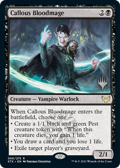 Callous Bloodmage (Promo Pack) [Strixhaven: School of Mages Promos] - Magic: The Gathering - Card Brawlers | Quebec | Canada |