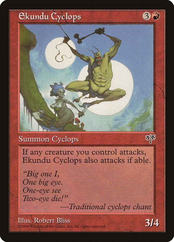 Ekundu Cyclops [Mirage] - Magic: The Gathering - Card Brawlers | Quebec | Canada |