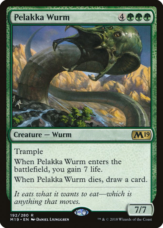 Pelakka Wurm [Core Set 2019] - Magic: The Gathering - Card Brawlers | Quebec | Canada |