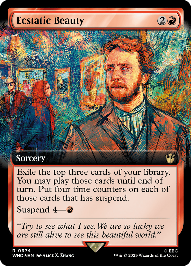 Ecstatic Beauty (Extended Art) (Surge Foil) [Doctor Who] - Magic: The Gathering - Card Brawlers | Quebec | Canada |