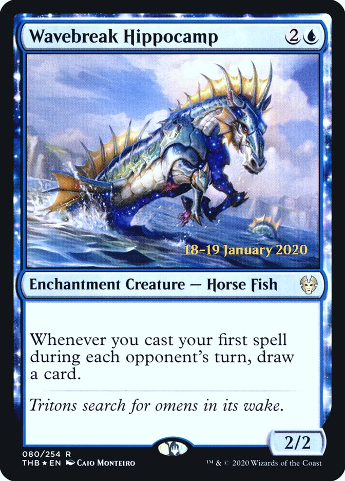 Wavebreak Hippocamp [Theros Beyond Death Prerelease Promos] - Magic: The Gathering - Card Brawlers | Quebec | Canada |