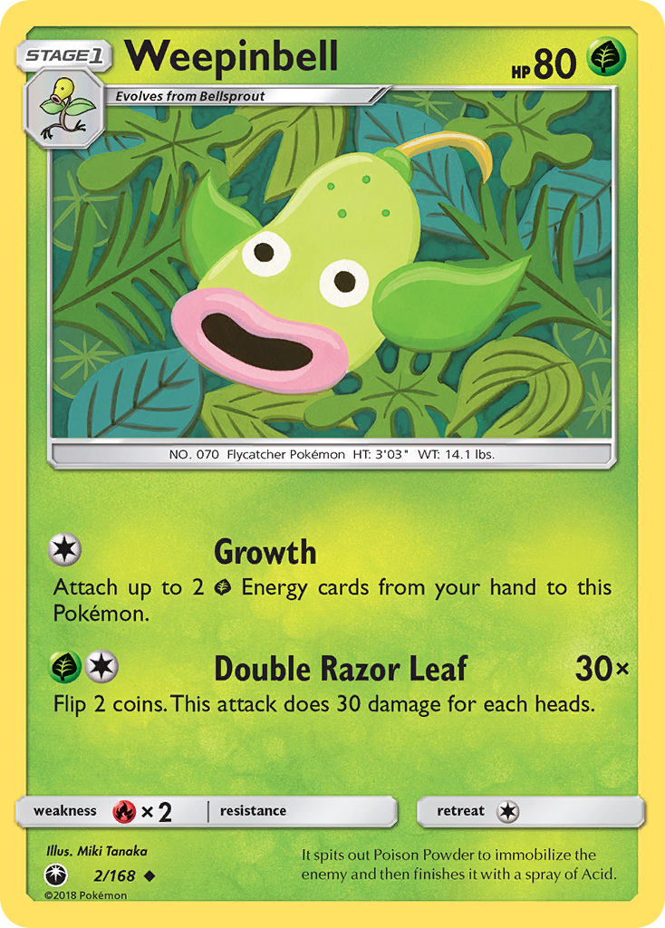 Weepinbell (2/168) [Sun & Moon: Celestial Storm] - Pokémon - Card Brawlers | Quebec | Canada |