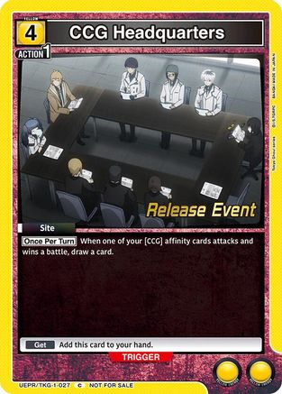 CCG Headquarters (UEPR/TKG-1-027) - UE18BT Tokyo Ghoul Release Event - Card Brawlers