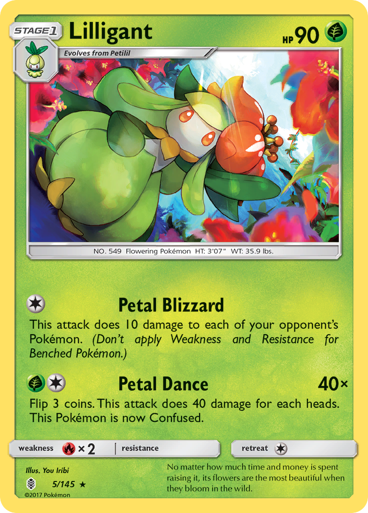 Lilligant (5/145) [Sun & Moon: Guardians Rising] - Pokémon - Card Brawlers | Quebec | Canada |