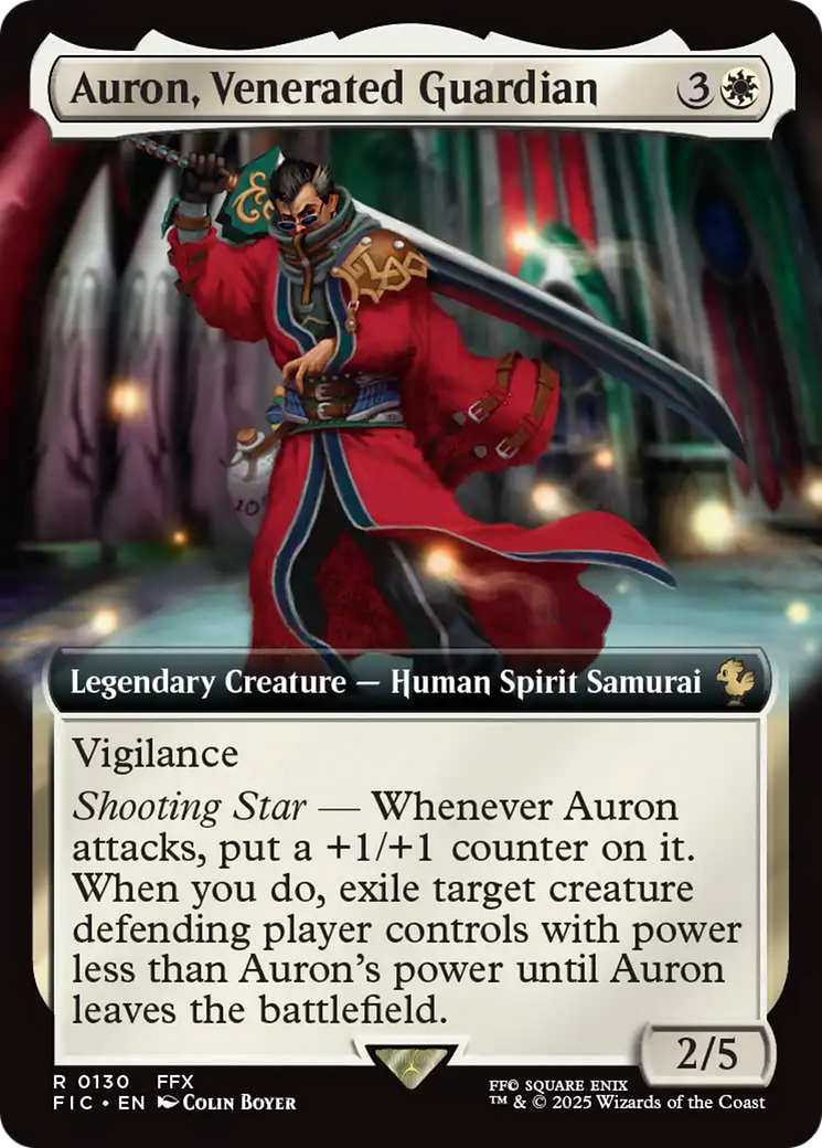 Auron, Venerated Guardian (Extended Art) [FINAL FANTASY Commander] - Magic: The Gathering - Card Brawlers | Quebec | Canada |