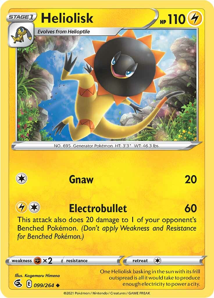 Heliolisk (099/264) [Sword & Shield: Fusion Strike] - Pokémon - Card Brawlers | Quebec | Canada |