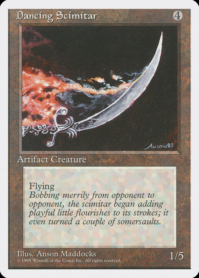 Dancing Scimitar [Fourth Edition] - Magic: The Gathering - Card Brawlers | Quebec | Canada |