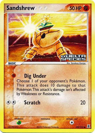 Sandshrew (82/113) (Stamped) [EX: Delta Species] - Pokémon - Card Brawlers | Quebec | Canada |
