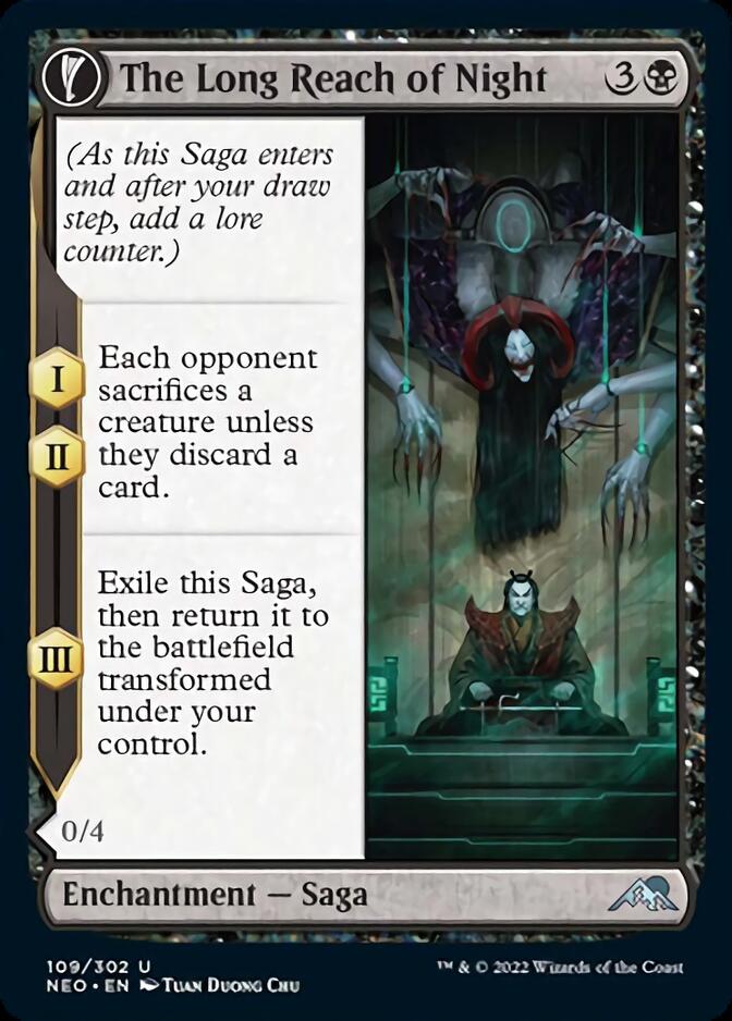 The Long Reach of Night // Animus of Night's Reach [Kamigawa: Neon Dynasty] - Magic: The Gathering - Card Brawlers | Quebec | Canada |