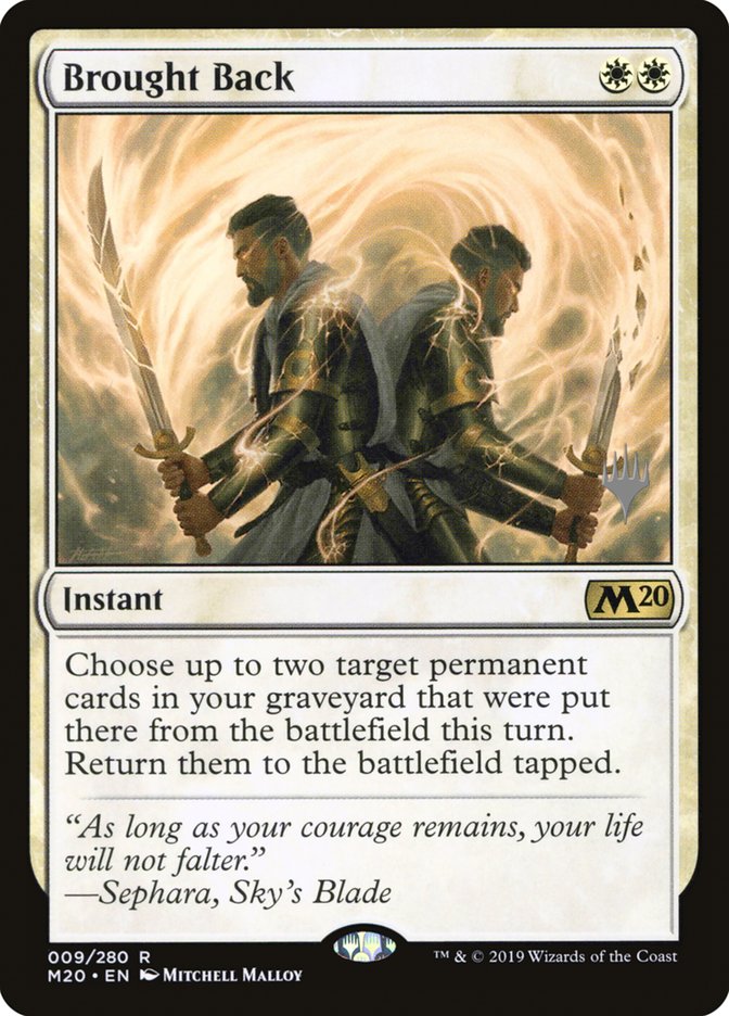 Brought Back (Promo Pack) [Core Set 2020 Promos] - Magic: The Gathering - Card Brawlers | Quebec | Canada |