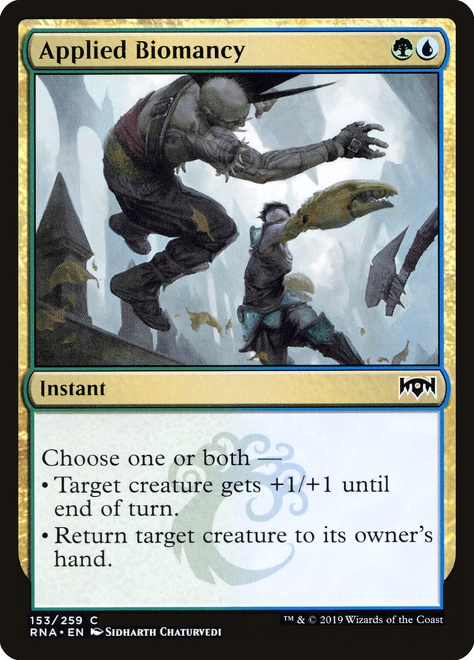 Applied Biomancy [Ravnica Allegiance] - Magic: The Gathering - Card Brawlers | Quebec | Canada |