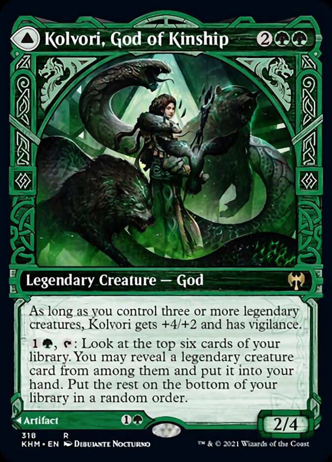 Kolvori, God of Kinship // The Ringhart Crest (Showcase) [Kaldheim] - Magic: The Gathering - Card Brawlers | Quebec | Canada |